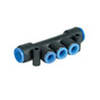 Manifold Fitting 3 X 4Mm Tube With 2 X 6Mm Tube Inlets